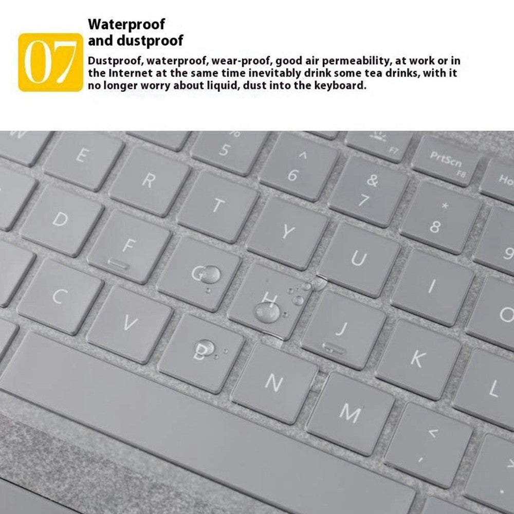 For Microsoft Surface Laptop 7 13.8-inch Keyboard Cover Anti Dust Waterproof Invisible Clear TPU Protection Film
