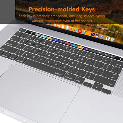ENKAY Keyboard Cover for MacBook Pro 13 inch (2020) A2338 / A2251 / A2289 / 16 inch (2019) A2141 EU Version Layout Ultra Thin Silicone Keyboard Protector