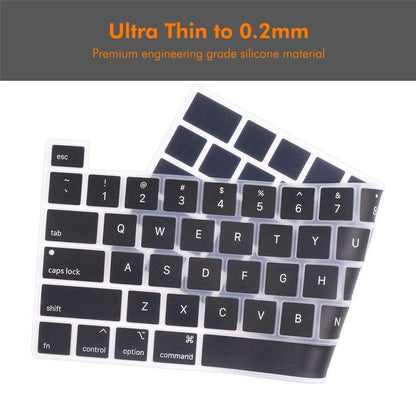 ENKAY Keyboard Cover for MacBook Pro 13 inch (2020) A2338 / A2251 / A2289 / 16 inch (2019) A2141 EU Version Layout Ultra Thin Silicone Keyboard Protector