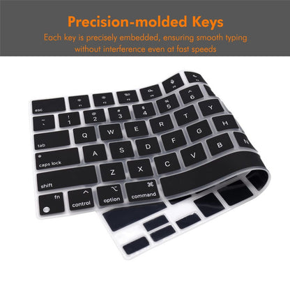ENKAY Keyboard Cover for MacBook Air 13 / 15 (2022-2026) / MacBook Pro 14 / 16 (2021-2026) EU Version Layout Ultra Thin Silicone Keyboard Protector