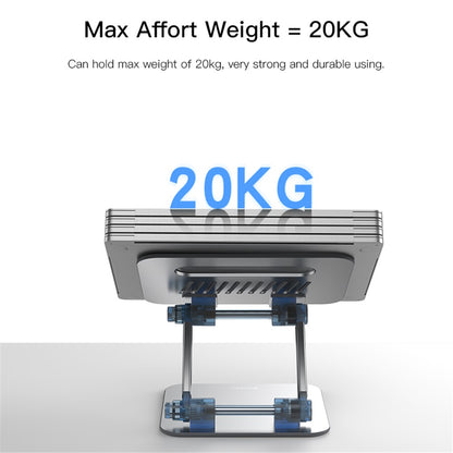 YESIDO LP04 Adjustable Aluminum Alloy Laptop Riser Desktop Stand Holder for Notebook Computer