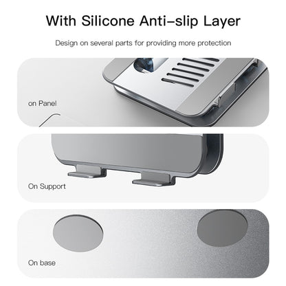 YESIDO LP04 Adjustable Aluminum Alloy Laptop Riser Desktop Stand Holder for Notebook Computer