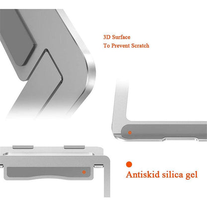 56-A Portable Desktop Notebook Stand Aluminum Alloy Laptop Cooling Heighten Bracket