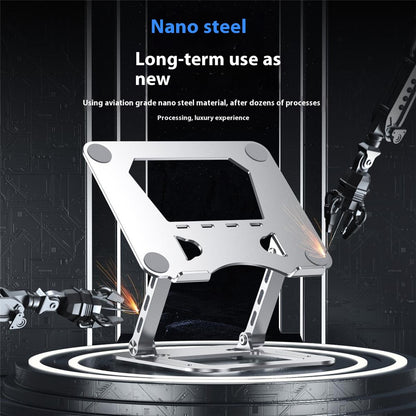 T64 Adjustable Notebook Heat Dissipation Stand Metal Desktop Foldable Laptop Bracket