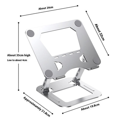 T64 Adjustable Notebook Heat Dissipation Stand Metal Desktop Foldable Laptop Bracket