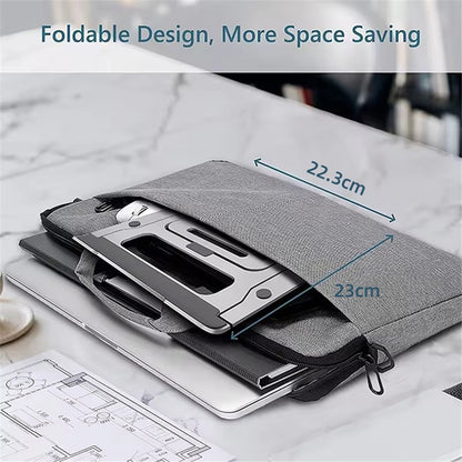 J006 Aluminum Alloy Laptop Heighten Cooling Stand Foldable Desktop Adjustable Notebook Bracket
