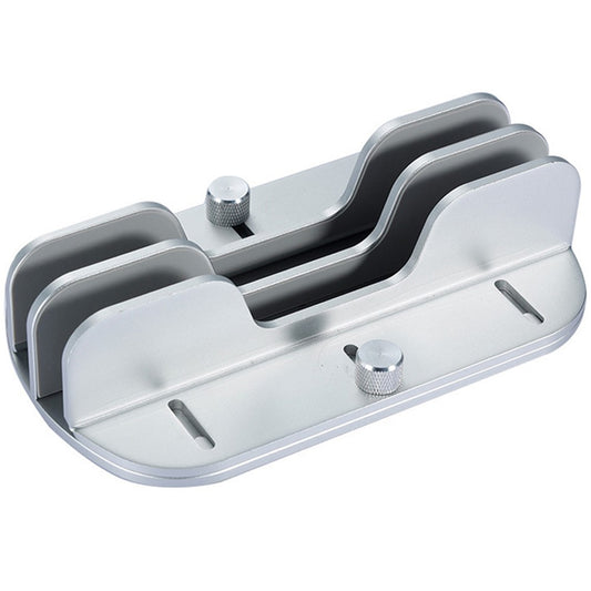 Z34A Large Size Dual Slot Notebook Vertical Storage Base Adjustable Aluminum Alloy Laptop Desktop Stand