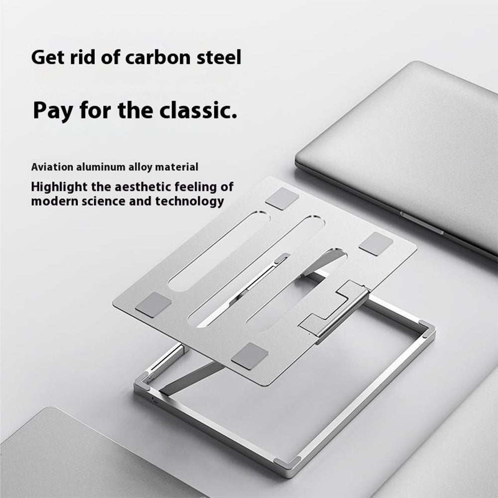 H12 Adjustable Aluminum Alloy Laptop Riser Desktop Stand Holder for Notebook Computer
