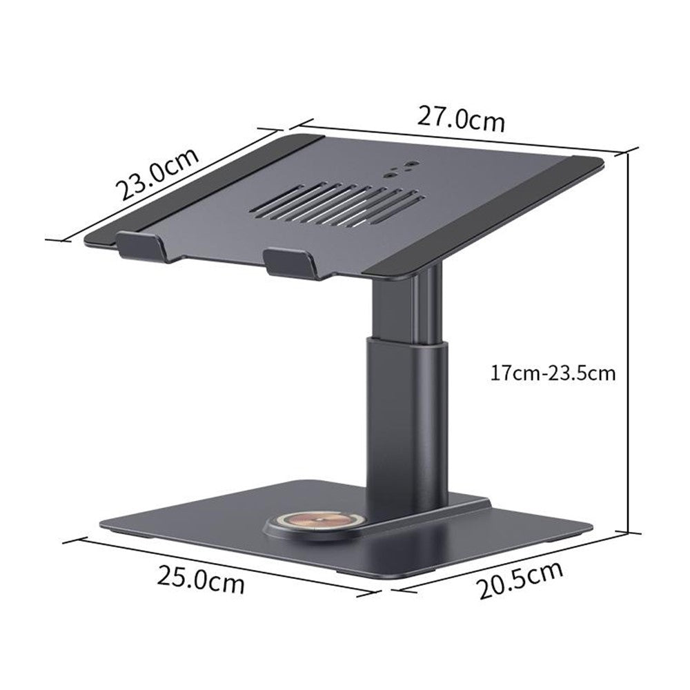 E8AW Desktop Laptop Bracket Aluminum Alloy Heat Dissipation Stand with Wireless Charging Dock