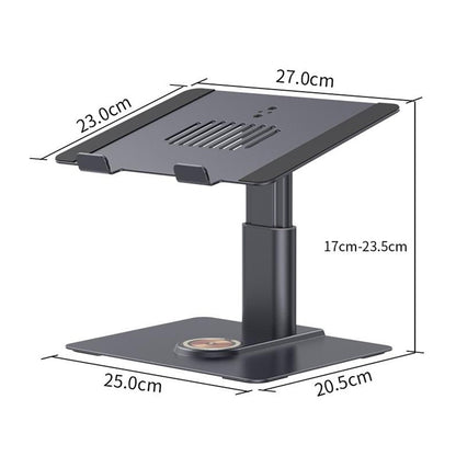E8AW Desktop Laptop Bracket Aluminum Alloy Heat Dissipation Stand with Wireless Charging Dock