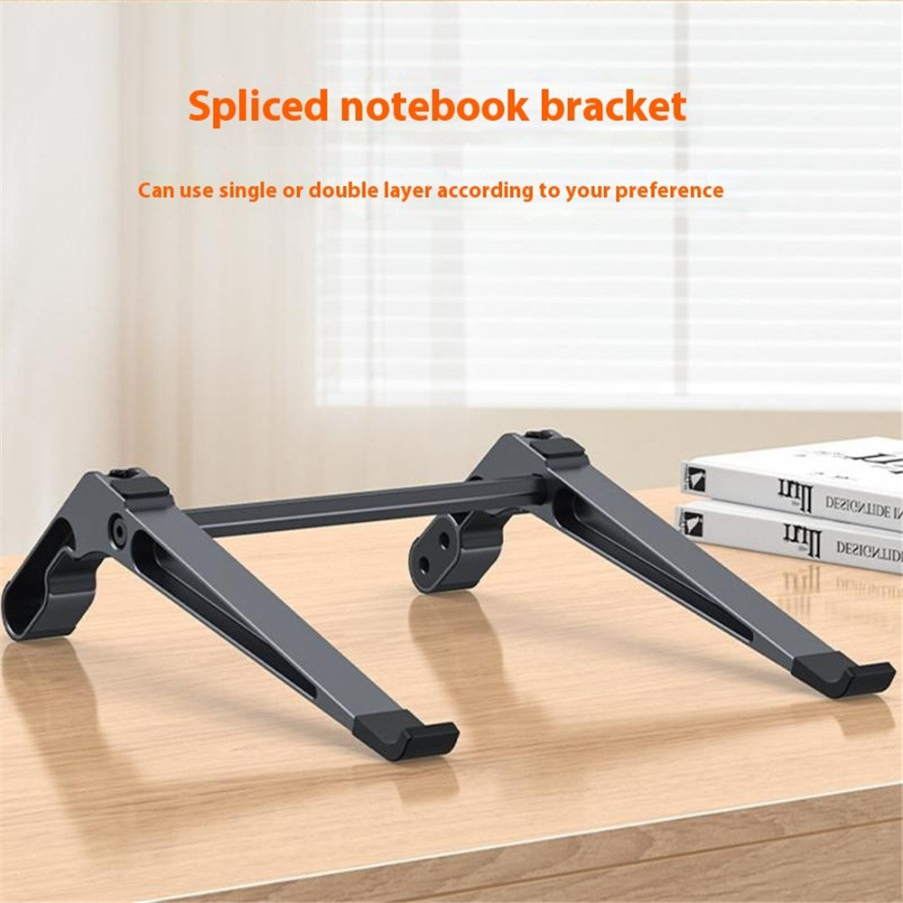 C19 Laptop Stand Heighten Storage Rack Aluminum Alloy Detachable Dual Layer Notebooks Tablets Bracket
