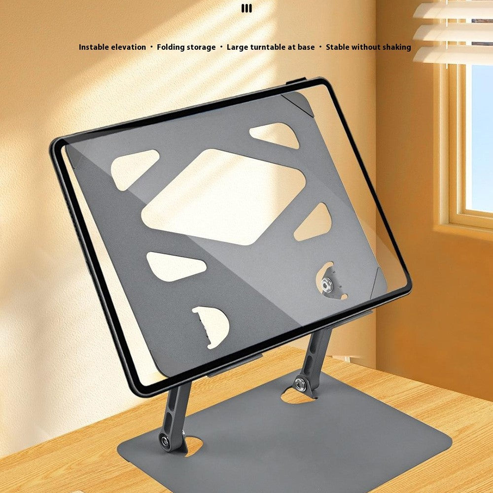 GFS01-T Carbon Steel Laptop Stand Adjustable Height Cooling Bracket for Notebooks Up to 17.3 Inch