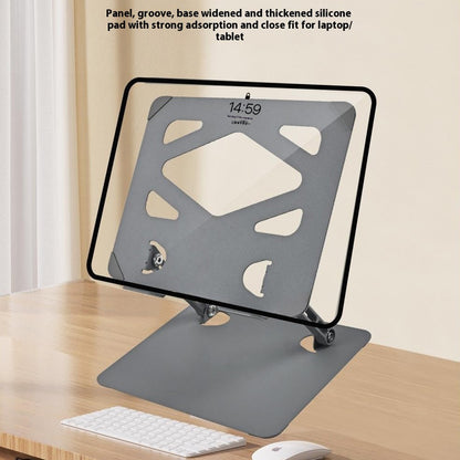 GFS01-T Carbon Steel Laptop Stand Adjustable Height Cooling Bracket for Notebooks Up to 17.3 Inch