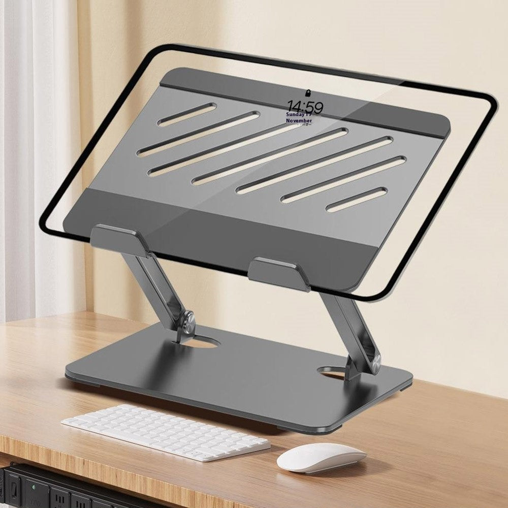 GFS02-T Carbon Steel Laptop Cooling Stand Adjustable Height Foldable Notebook Holder Bracket