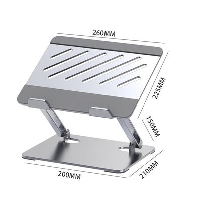 GFS02-T Carbon Steel Laptop Cooling Stand Adjustable Height Foldable Notebook Holder Bracket
