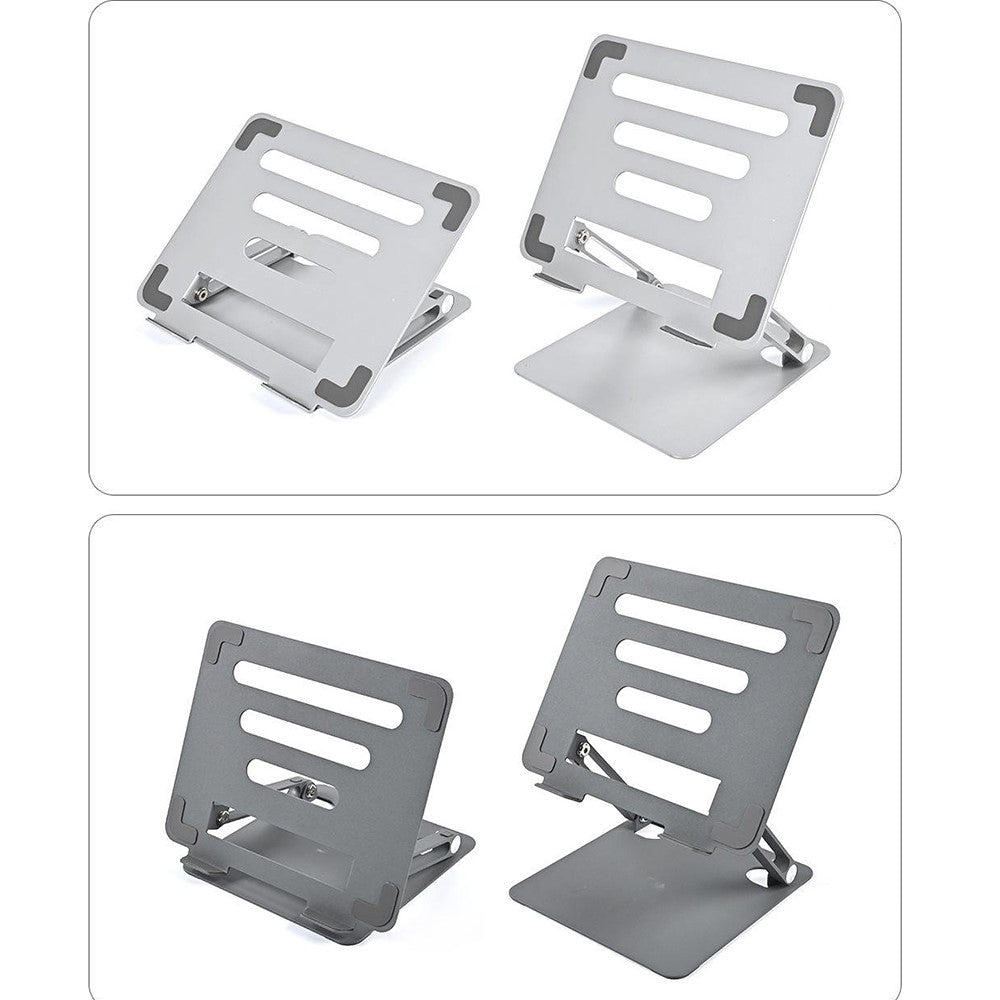 GFS03-T Carbon Steel Laptop Cooling Stand Adjustable Height Foldable Tablet Holder Notebook Bracket