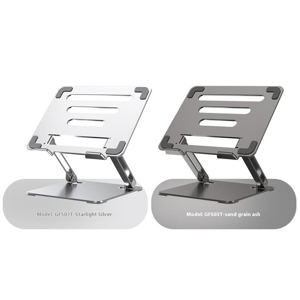 GFS03-T Carbon Steel Laptop Cooling Stand Adjustable Height Foldable Tablet Holder Notebook Bracket