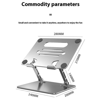 GFS05-T For Laptops / Tablets Carbon Steel Cooling Stand Adjustable Height Foldable Bracket
