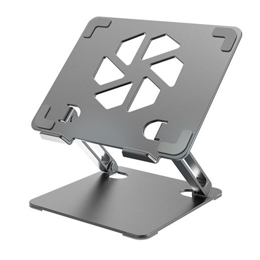 GFS06-T Carbon Steel Laptop Cooling Stand Adjustable Height Hollow Out Tablet Support for Notebooks