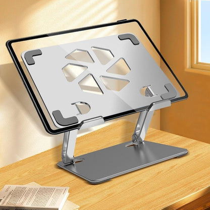 GFS06-T Carbon Steel Laptop Cooling Stand Adjustable Height Hollow Out Tablet Support for Notebooks