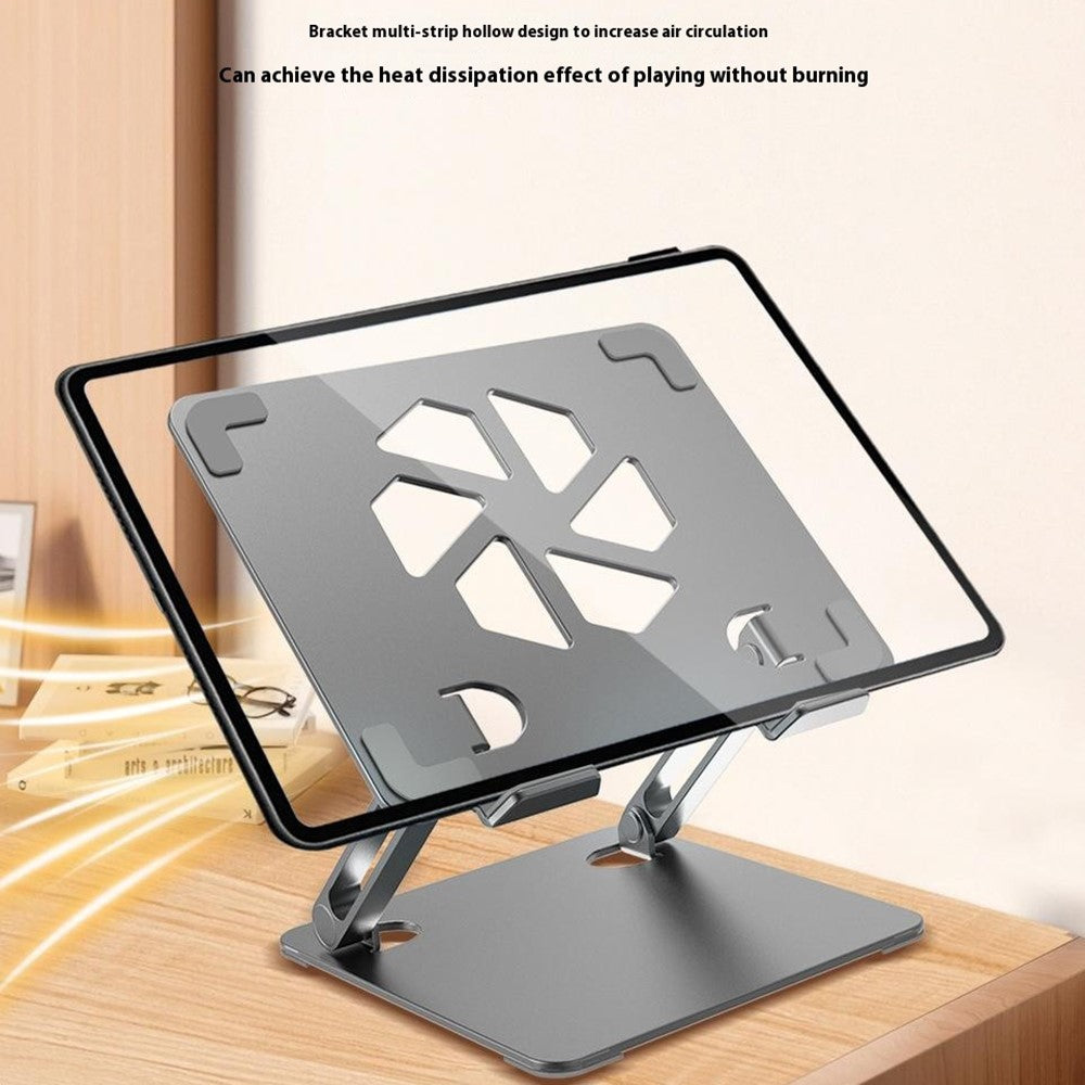 GFS06-T Carbon Steel Laptop Cooling Stand Adjustable Height Hollow Out Tablet Support for Notebooks