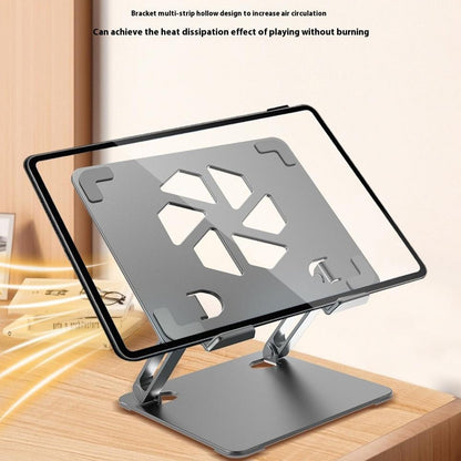GFS06-T Carbon Steel Laptop Cooling Stand Adjustable Height Hollow Out Tablet Support for Notebooks