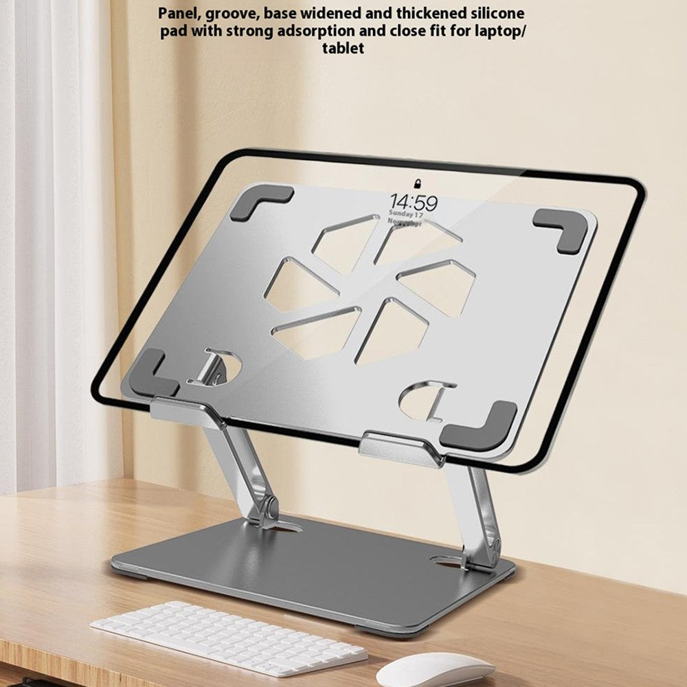 GFS06-T Carbon Steel Laptop Cooling Stand Adjustable Height Hollow Out Tablet Support for Notebooks