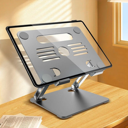 GFS08-T Notebook Bracket Carbon Steel Laptop Cooling Stand Adjustable Height Hollow Out Tablet Support
