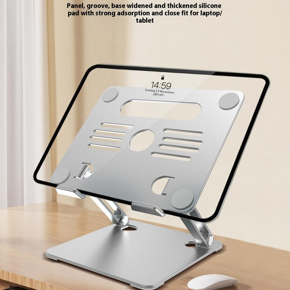GFS08-T Notebook Bracket Carbon Steel Laptop Cooling Stand Adjustable Height Hollow Out Tablet Support