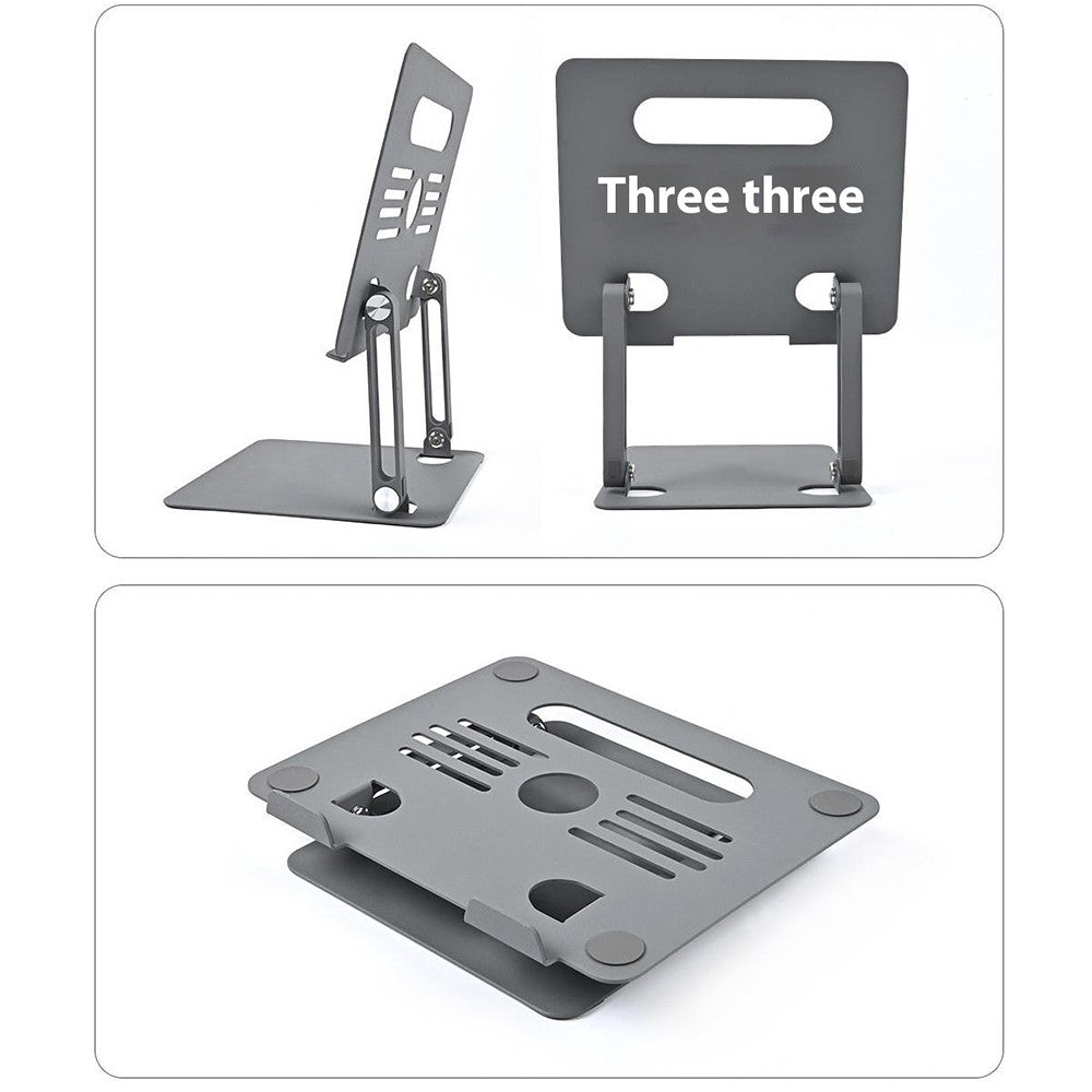 GFS08-T Notebook Bracket Carbon Steel Laptop Cooling Stand Adjustable Height Hollow Out Tablet Support