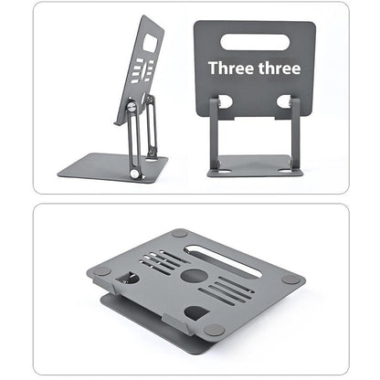 GFS08-T Notebook Bracket Carbon Steel Laptop Cooling Stand Adjustable Height Hollow Out Tablet Support