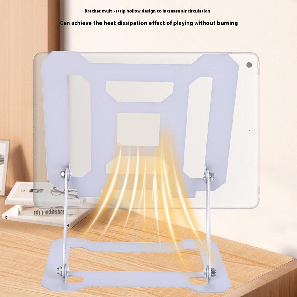 GFS13-TT Foldable Desktop Stand for Laptop Carbon Steel Adjustable Height Notebook Bracket
