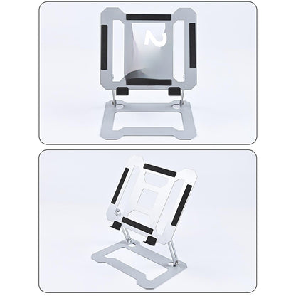 GFS13-TT Foldable Desktop Stand for Laptop Carbon Steel Adjustable Height Notebook Bracket