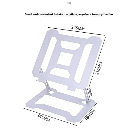 GFS13-TT Foldable Desktop Stand for Laptop Carbon Steel Adjustable Height Notebook Bracket
