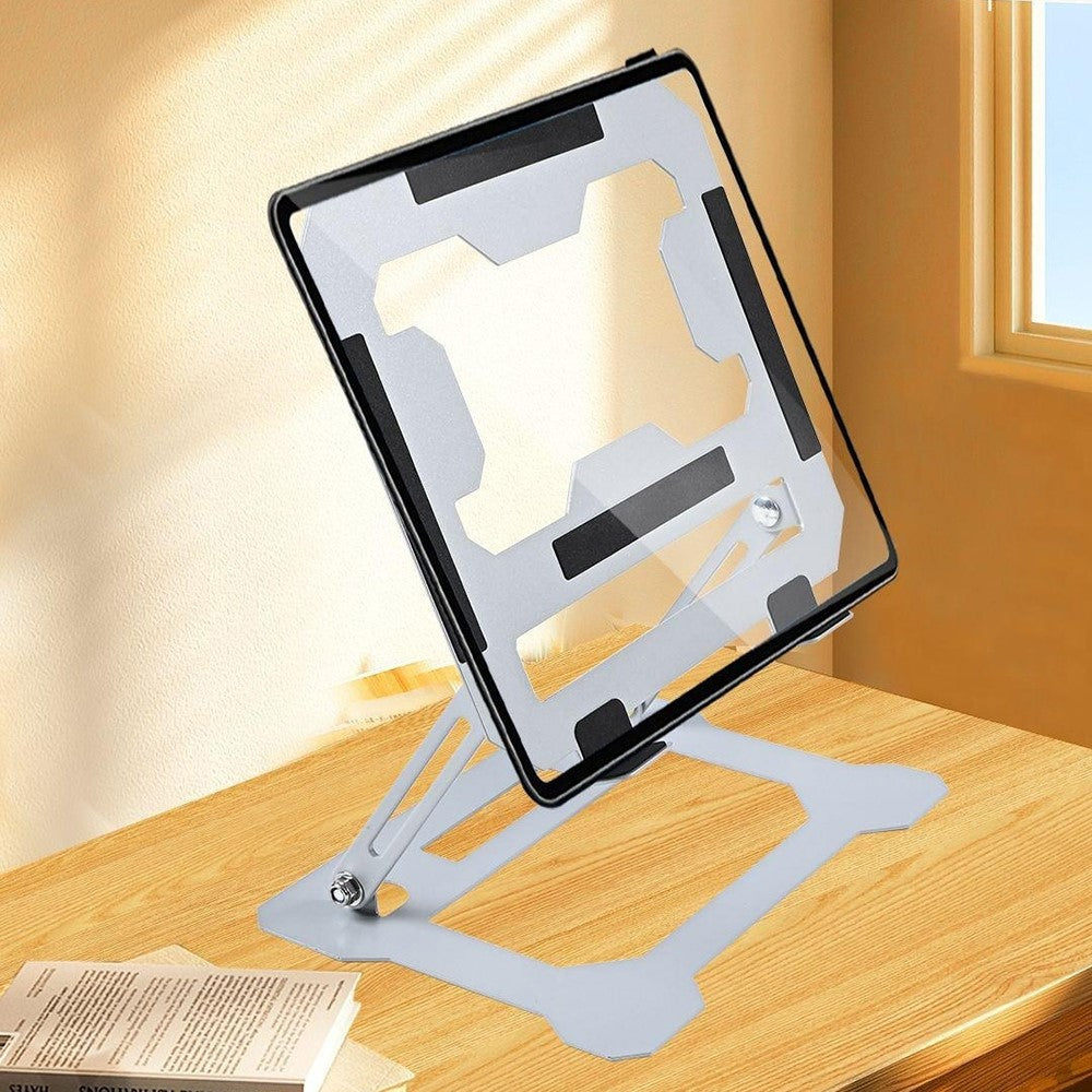GFS14-TT 5kg Load Bearing Carbon Steel Laptop Cooling Stand Adjustable Height Hollow Out Tablet Support