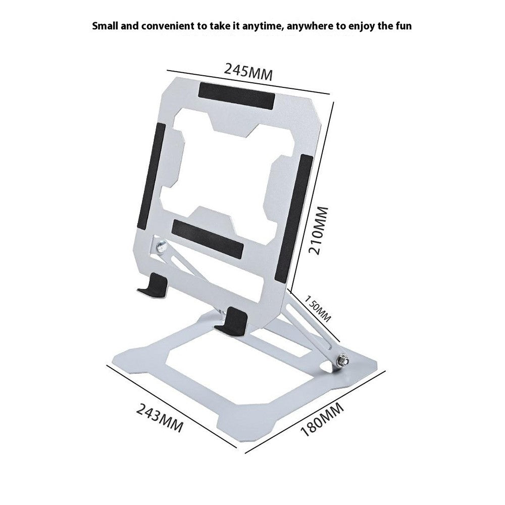 GFS14-TT 5kg Load Bearing Carbon Steel Laptop Cooling Stand Adjustable Height Hollow Out Tablet Support