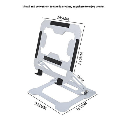 GFS14-TT 5kg Load Bearing Carbon Steel Laptop Cooling Stand Adjustable Height Hollow Out Tablet Support