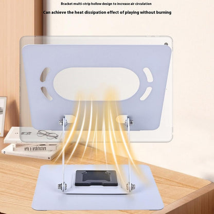 GFX07-T Laptop Holder Cooling Stand Adjustable Height 360 Degree Rotating Carbon Steel Foldable Bracket