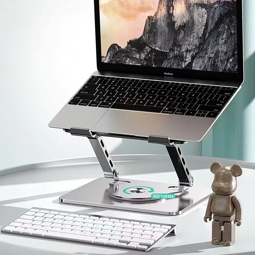 COTECI BS-007 Foldable Laptop Stand 360-Degree Rotatable Aluminum Alloy Adjustable Tablet Holder