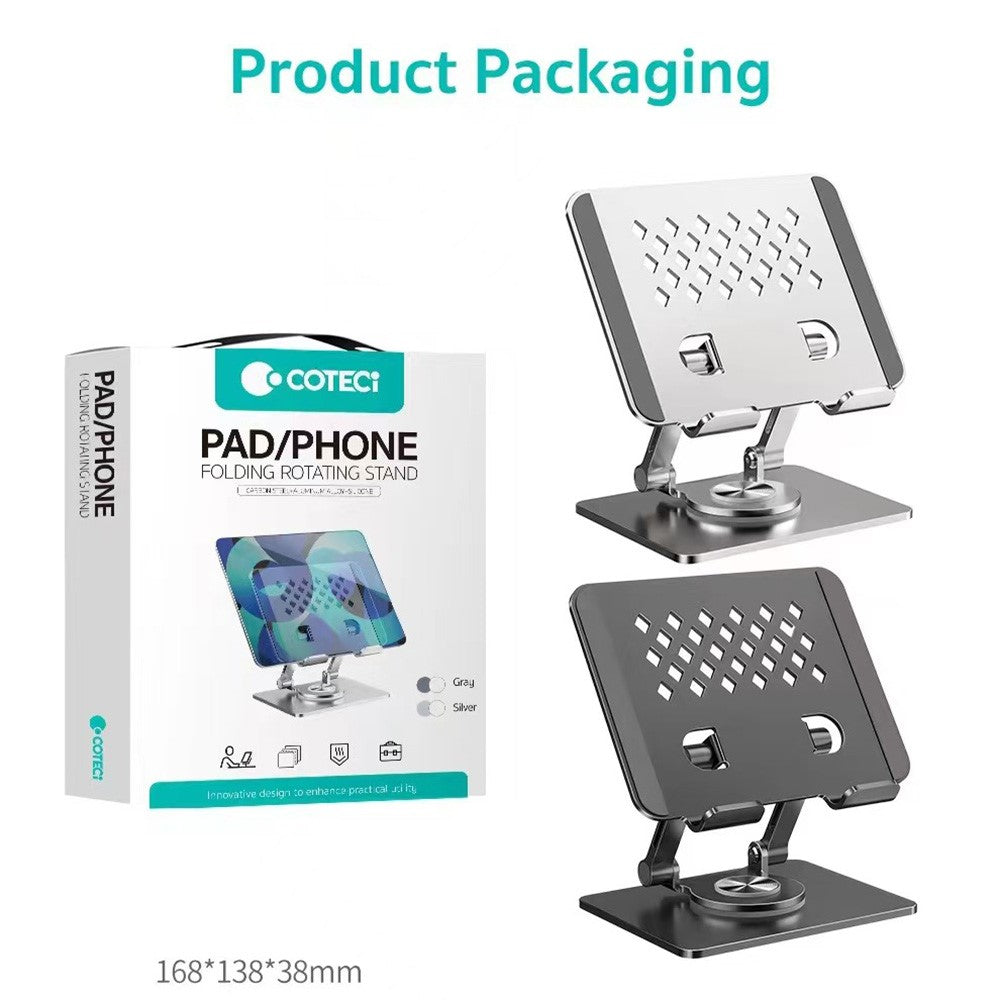 COTECI BS-009 Folding Tablet Stand 360-Degree Rotating Laptop Holder Multi Angle Adjustable