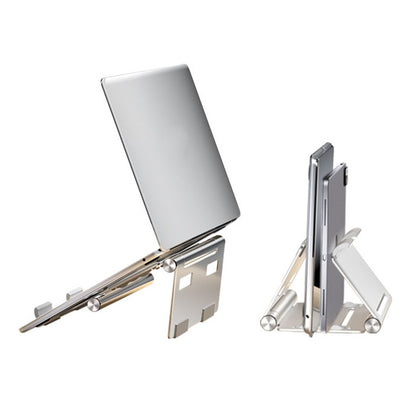 BENWIS 3 in 1 Foldable Laptop Tablet Stand Aluminum Alloy Multi-Function Notebook Tablet Phone Desktop Holder