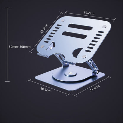 R-JUST HZ08-1 360 Degree Rotating Height Adjustable Laptop Bracket Folding Notebook Stand