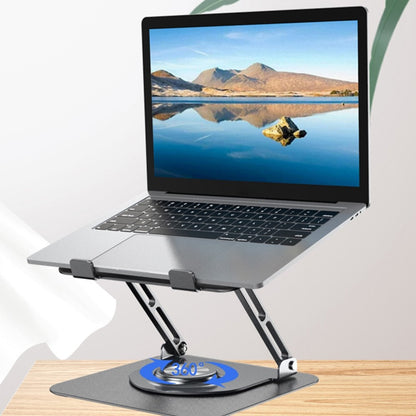 D147 360 Degree Rotating Laptop Lifting Bracket Aluminum Alloy Notebook Cooler Desktop Stand