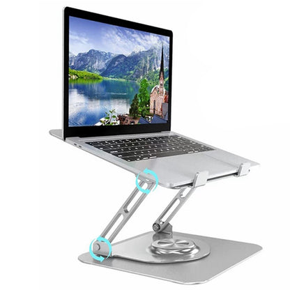 D147 360 Degree Rotating Laptop Lifting Bracket Aluminum Alloy Notebook Cooler Desktop Stand