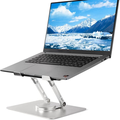 D086 Desktop Laptop Lifting Bracket 360 Degree Rotating Aluminum Alloy Folding Notebook Stand