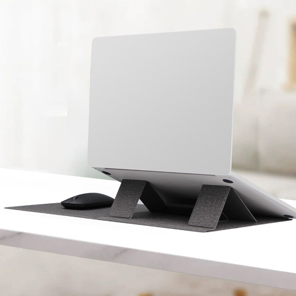 1020 Multifunctional Integrated PU Leather Mouse Pad Laptop Stand Mount Holder Mousepad Desk Mat