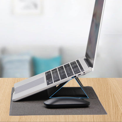 1020 Multifunctional Integrated PU Leather Mouse Pad Laptop Stand Mount Holder Mousepad Desk Mat