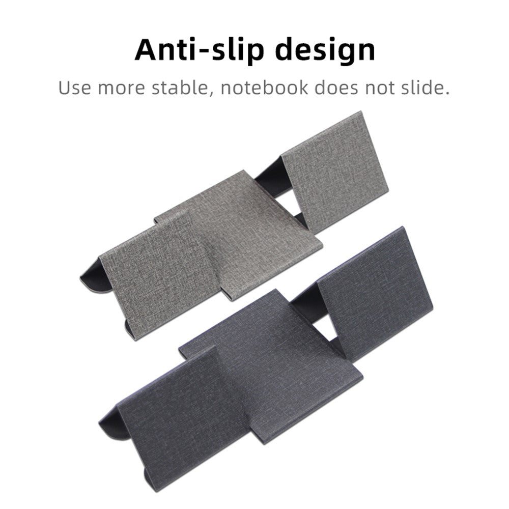 1124 Foldable PU Leather+Magnet Laptop Stand Mount Holder Notebook Computer Riser Bracket