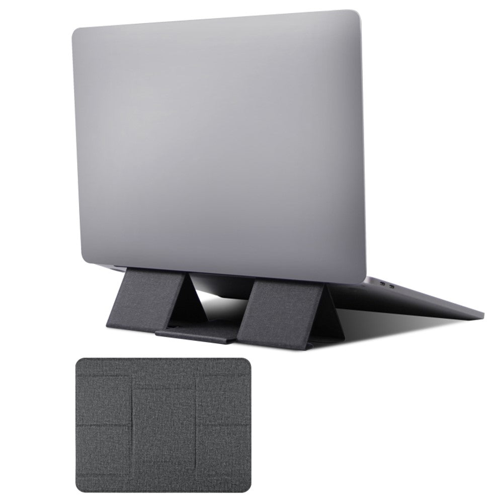 1124 Foldable PU Leather+Magnet Laptop Stand Mount Holder Notebook Computer Riser Bracket