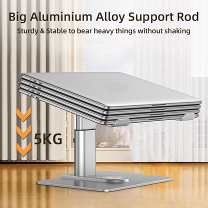 E7BW 15W Wireless Charger Aluminum Alloy Desktop Stand Laptop Riser